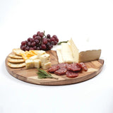 Marble & Wood Round Serving Board
