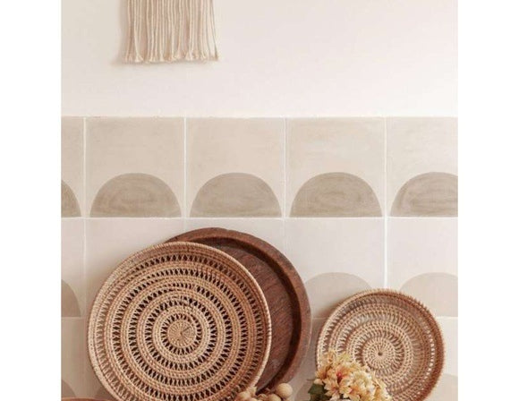 Round Woven Tray - Set Of 3